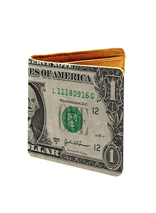 ShopMantra Wallet for Boys | Funny Fake One Dollar Bill Print | PU/Faux Leather Bi-fold Wallet for Teens & Dads - Image 3